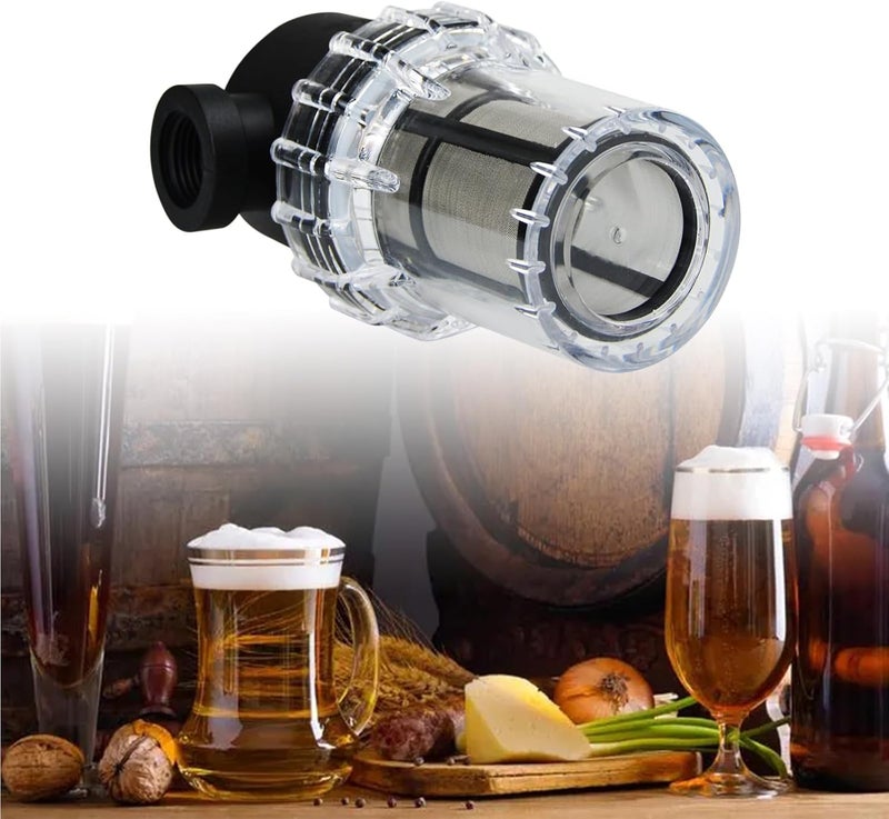 Flylin Water Pump Strainer, 1/2" Female NPT in-Line Strainer Beer Filter with 80 mesh Stainless Steel Filter Screen, Garden Hose Sediment Filter for RV Water Tank Pressure Washer Outdoor Hose - Image 5